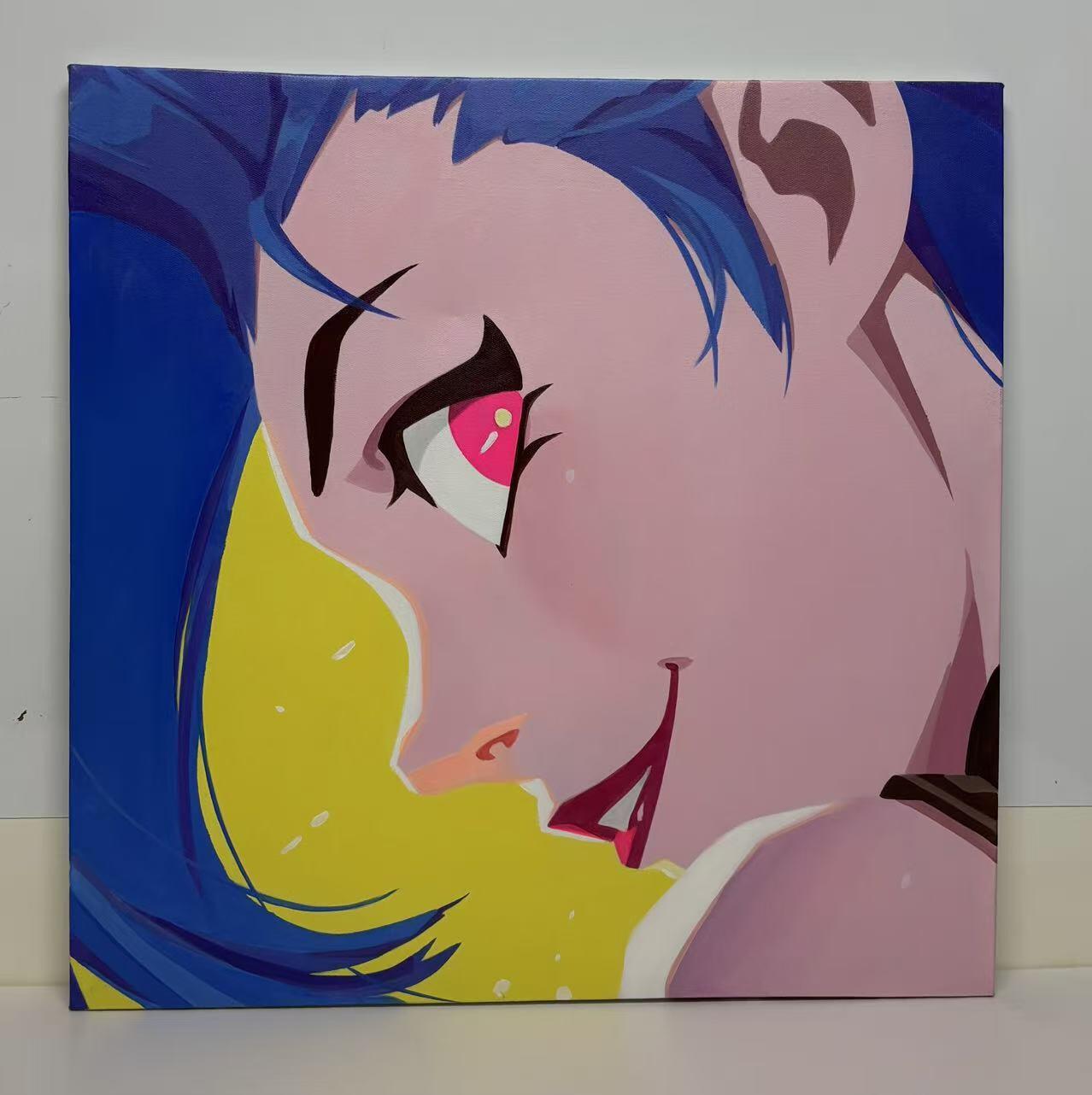 零元拍：金克斯 丙烯原画，尺寸：60X60CM，不是复制画哦