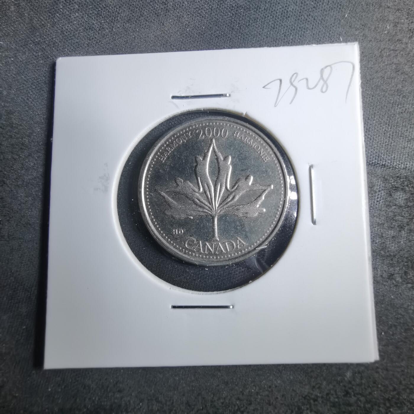 沼泽如烟--第879场 加拿大2000年25分纪念币