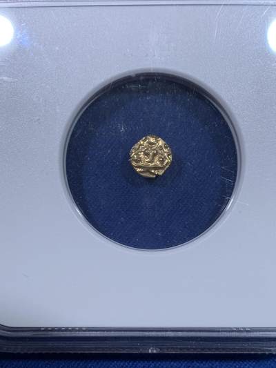 《竞宝斋》第429场 周日，周一，周二 3场连拍 （全场包邮） NGC MS63 印度 迈索尔王国 1638-1812年 1F 金币 南印度经典货币形态 毗湿奴神像 外拍上涨品种