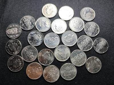 KK钱币收藏小铺  （套币 批量/好品散币 银币）专场  2月预留时间 周末发货 -  新西兰20分24枚一组