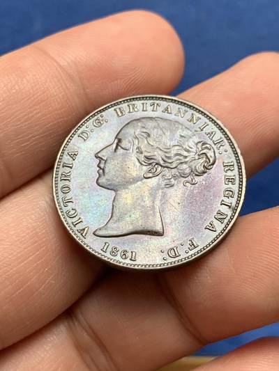 《竞宝斋》第429场 周日，周一，周二 3场连拍 （全场包邮） 英属泽西1861年1/26先令铜币 细节见图