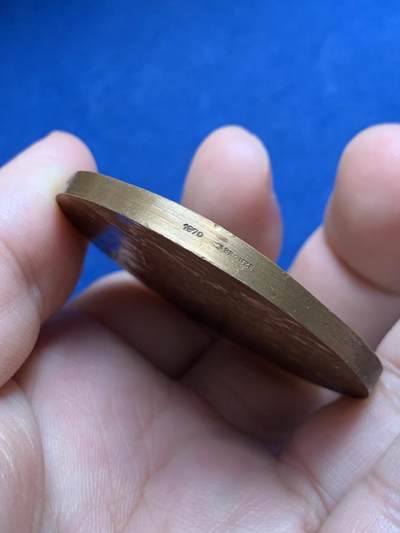 《竞宝斋》第429场 周日，周一，周二 3场连拍 （全场包邮） 《舞蹈者》纪念铜章 67.2克 50mm 丰饶角铜标