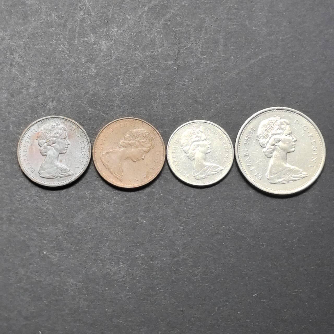 各国硬币第5期 无佣金 加拿大不同4个