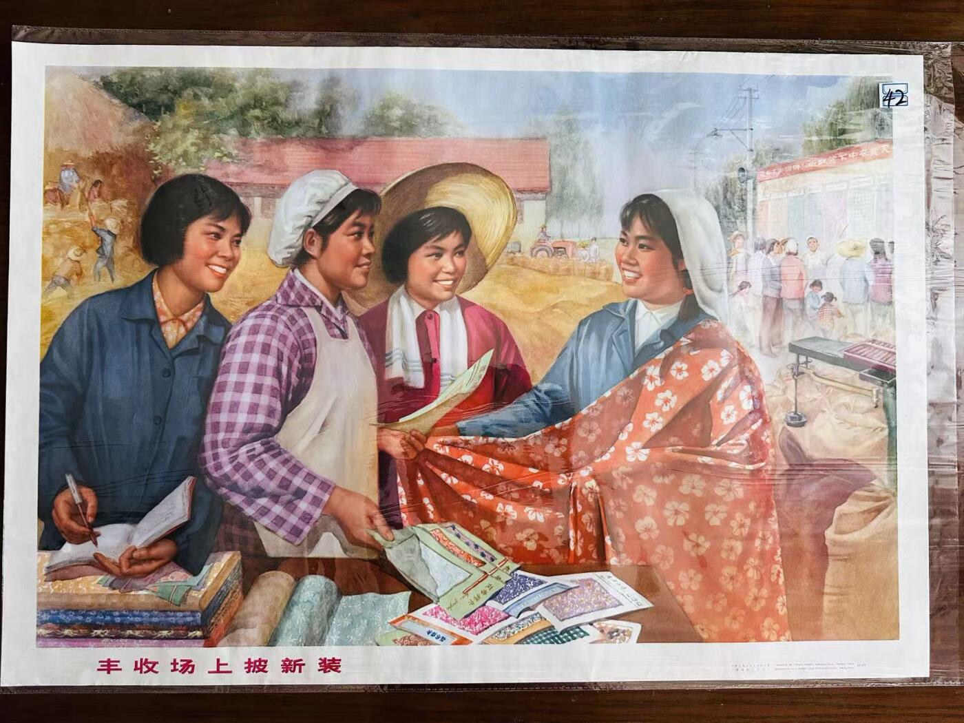 大连首届红藏暨第十一届全国连交会 红藏拍卖 丰收场上披新装 出版社：上海人民 开本：2 品相：9.8 年代：86