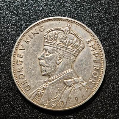 【德藏】世界币章拍卖第150期（拍品征集中~欢迎藏友联系） - 1934年 英属毛里求斯乔治五世1卢比银币 直径约：29.8mm；重约：11.7g