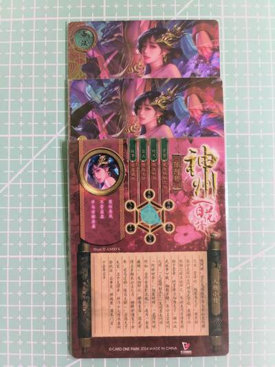 C先生卡牌 第14期 《神州百花谱》《Art系列》《人间传》持续收拍品中... - 【粗闪】卡玩帕克《神州百花谱》陈阿娇 双服饰+近景