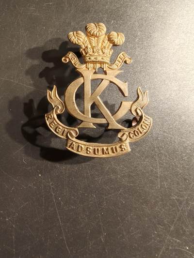 老王徽章第157期 - 英国国王殖民地骑兵团帽徽     布尔战争时期