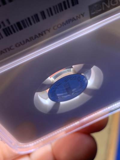 《竞宝斋》第430场 周日，周一，周二 3场连拍 （全场包邮） NGC PF66 UC 法国第五共和国 1980年 1分 加厚精制银币 950银4.4克 资料显示发行量仅570枚 不可错过