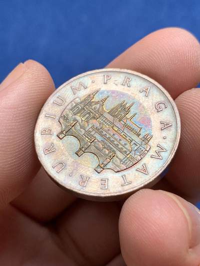 《竞宝斋》第430场 周日，周一，周二 3场连拍 （全场包邮） 捷克2012年50克朗双色币