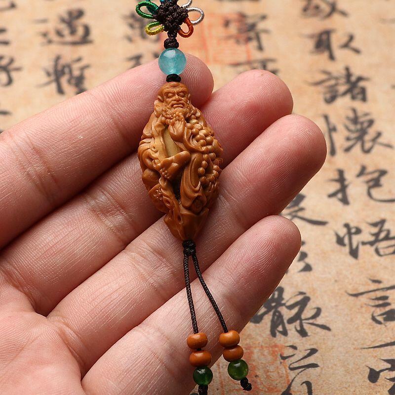 听雨轩（2）竹木核雕专场 单籽镂空达摩祖师 1.9*3.5