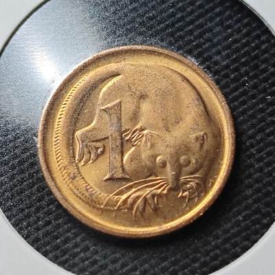 KK钱币收藏小铺  第356场  2月预留时间 周末发货 -  1980澳大利亚1分铜币 好品