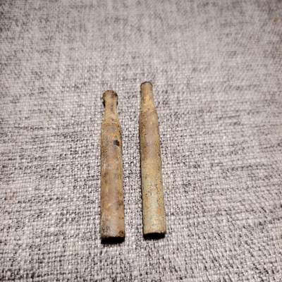 回流第6期货币杂件玉件专拍 - 清代铜烟嘴