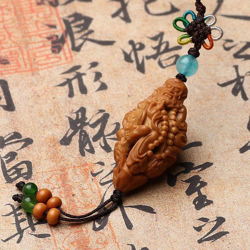 听雨轩（2）竹木核雕专场 单籽镂空达摩祖师 1.9*3.5