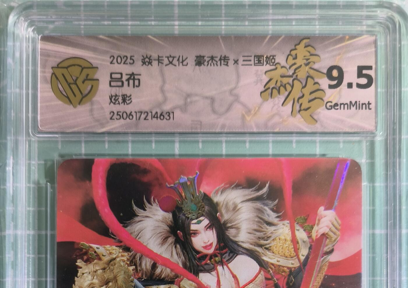 C先生卡牌 第15期 元集纪·刷子签·罐儿签·毒瘤签(持续收拍品中...) 【炫彩】焱卡文化×黑暗王朝《三国姬》吕布姬 9.5分