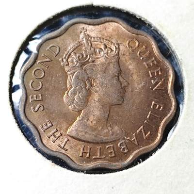 KK钱币收藏小铺  第356场  2月预留时间 周末发货 -  1971英属洪都拉斯1分铜币 好品