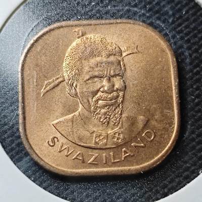 KK钱币收藏小铺  第356场  2月预留时间 周末发货 -  斯威士兰2分铜币 好品