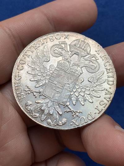 《竞宝斋》第430场 周日，周一，周二 3场连拍 （全场包邮） 奥匈帝国1780大奶妈玛利亚特蕾西亚银币 后铸版