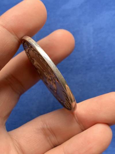 《竞宝斋》第430场 周日，周一，周二 3场连拍 （全场包邮） 英国1989年农业、渔业食品百年纪念银章 33.8克 44.1mm 原味包浆