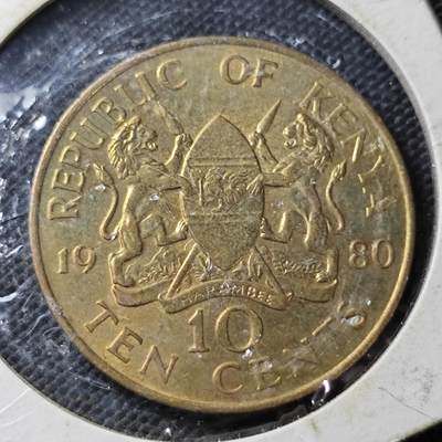 KK钱币收藏小铺  第356场  2月预留时间 周末发货 -  肯尼亚10分