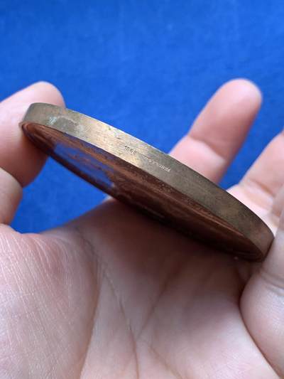 《竞宝斋》第430场 周日，周一，周二 3场连拍 （全场包邮） 路易十八时期·安德烈欧制《拿破仑圣赫勒拿岛之死》大铜章 1969年铸 142.8克 67.8mm 丰饶角铜标