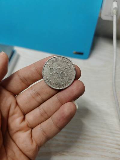 芬兰1952年 赫尔辛基 500马克 奥林匹克 奥运纪念银币 - 芬兰1952年 赫尔辛基 500马克 奥林匹克 奥运纪念银币