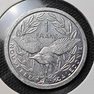 KK钱币收藏小铺  第356场  2月预留时间 周末发货 -  1983法属新喀里多尼亚1法郎