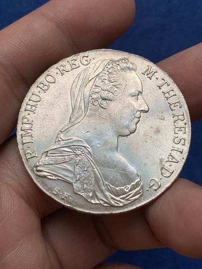 《竞宝斋》第430场 周日，周一，周二 3场连拍 （全场包邮） 奥匈帝国1780大奶妈玛利亚特蕾西亚银币 后铸版