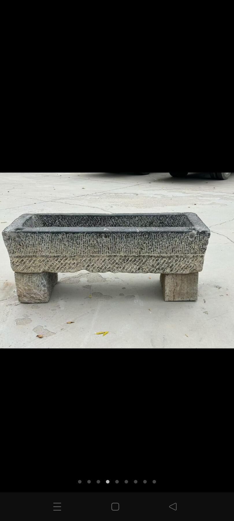 清代青石养鱼盆，全品保老，保浆厚重，茶室，会所，农家院，养鱼佳选