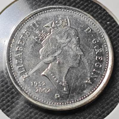 KK钱币收藏小铺  第356场  2月预留时间 周末发货 -  2002加拿大5分纪念币