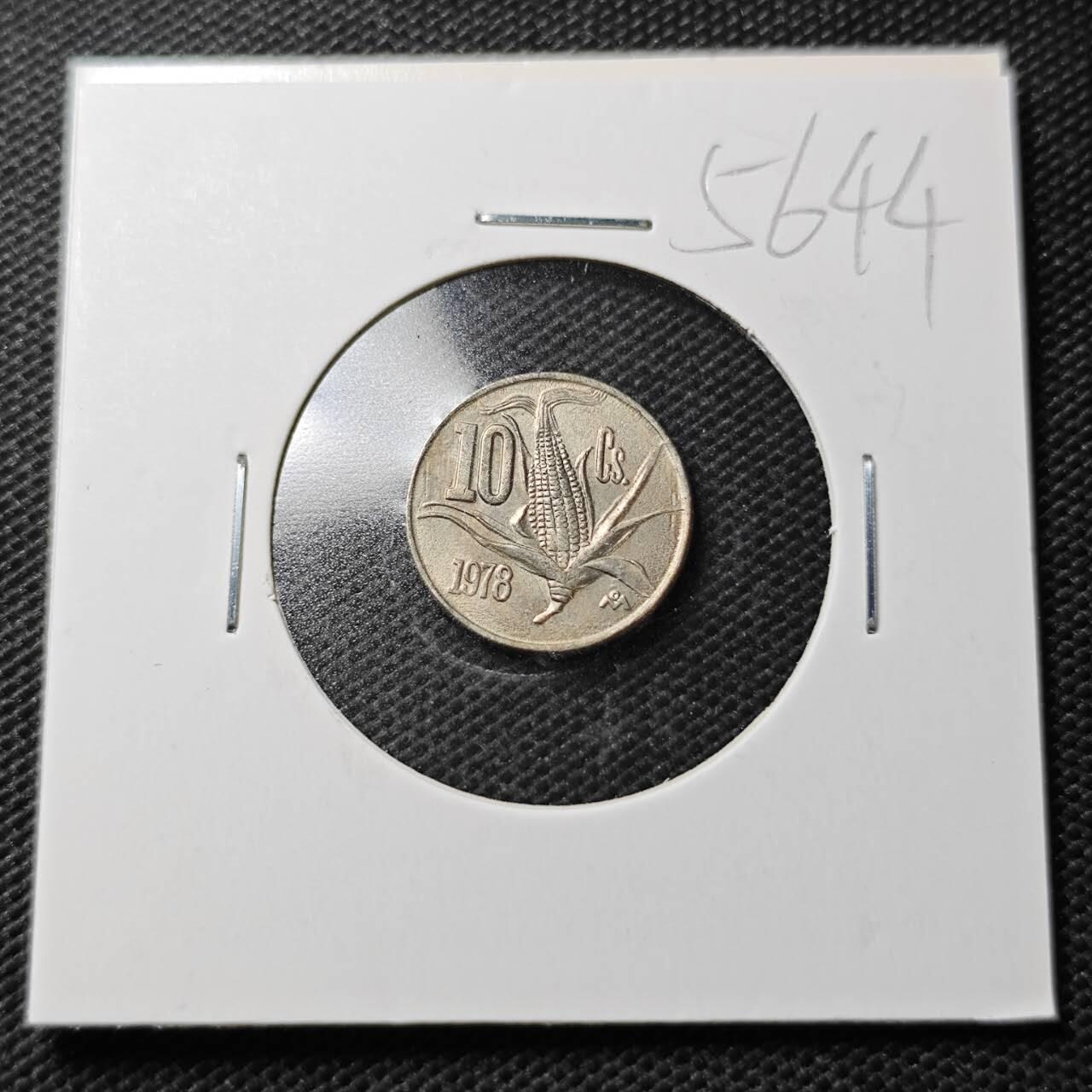 KK钱币收藏小铺  第356场  2月预留时间 周末发货  1978墨西哥10分 玉米