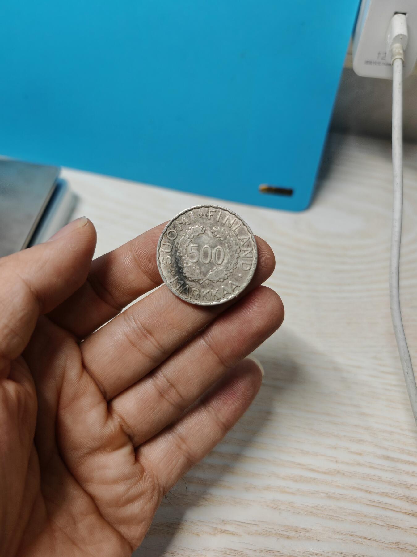 芬兰1952年 赫尔辛基 500马克 奥林匹克 奥运纪念银币