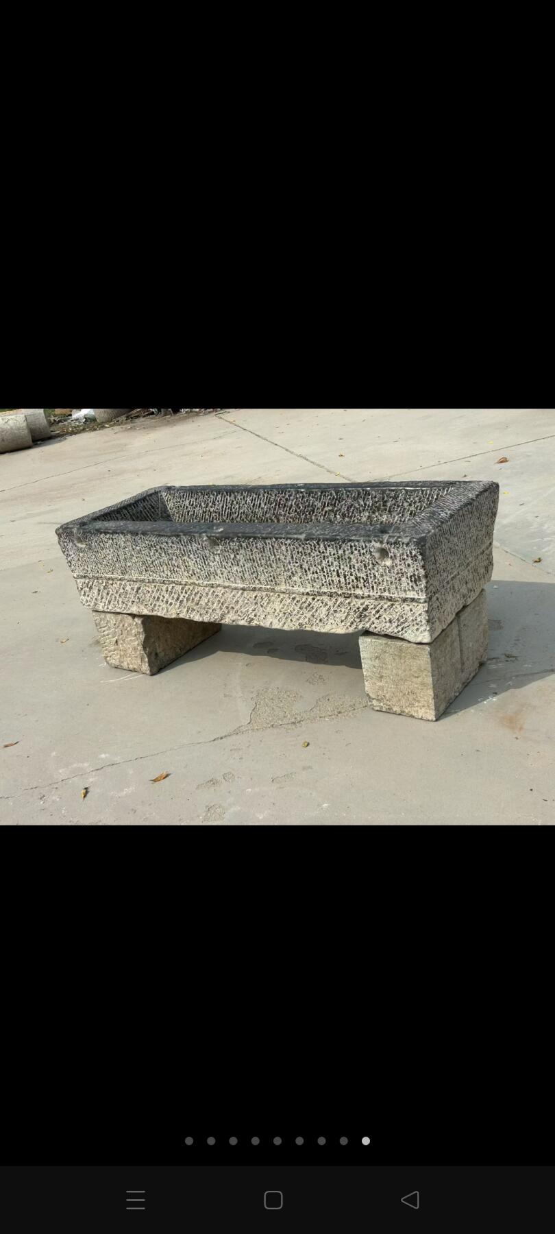 清代青石养鱼盆，全品保老，保浆厚重，茶室，会所，农家院，养鱼佳选