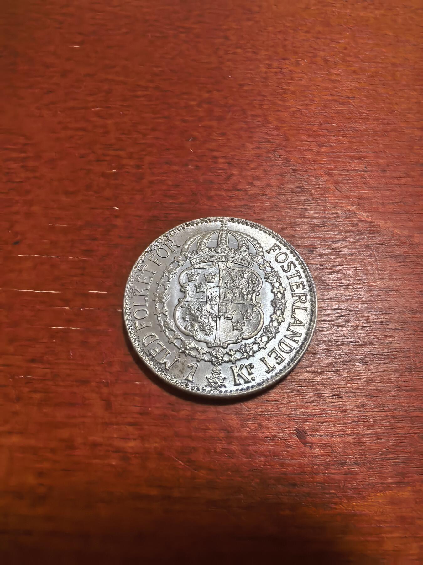 长老汇蛇年精选第六十五场拍卖 1939瑞典古斯塔夫五世1克朗银币，15克800银