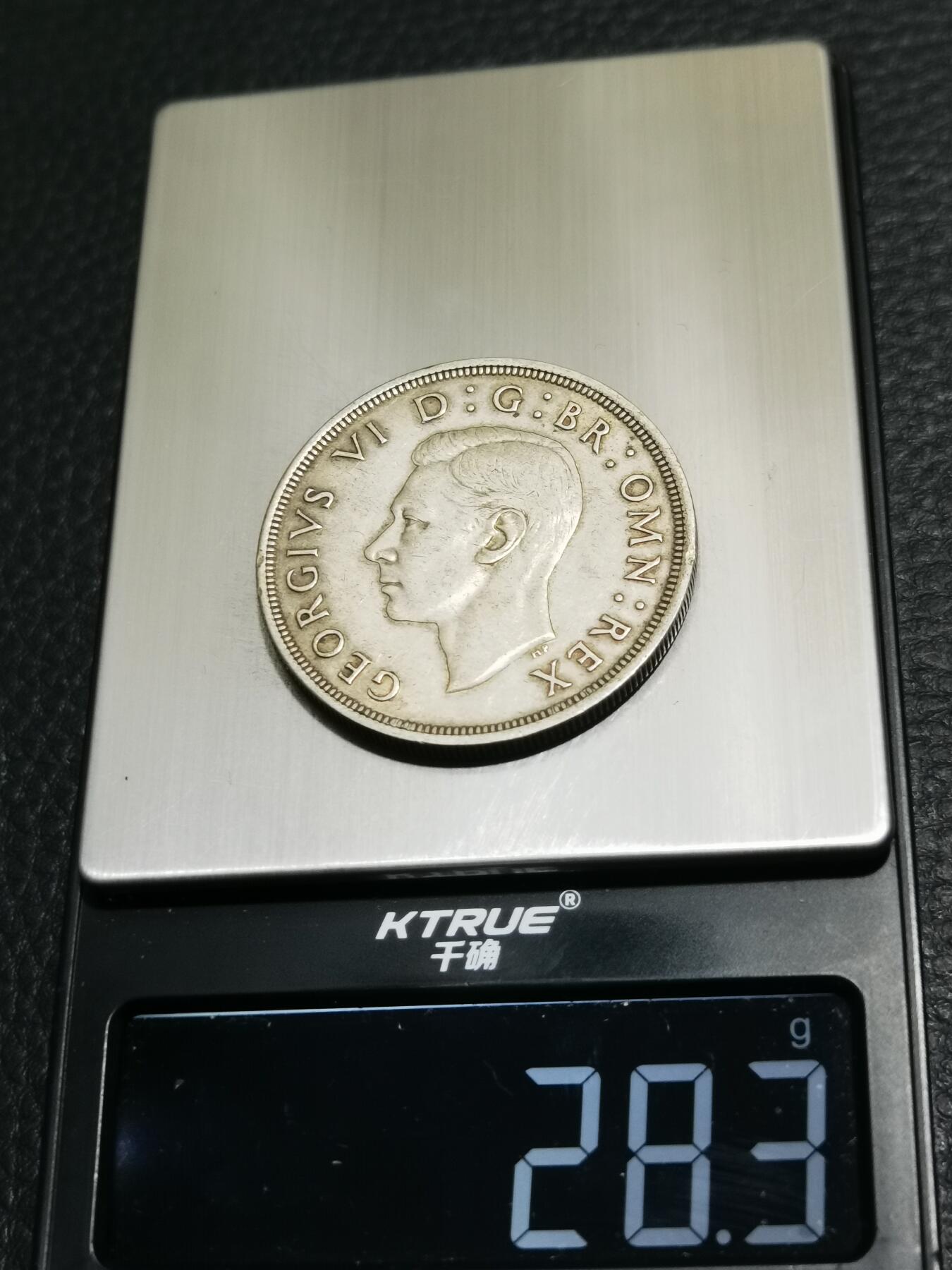 天下钱庄专场欢迎参拍 英国乔治六世登基克朗银币