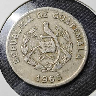 KK钱币收藏小铺  第356场  2月预留时间 周末发货 -  1965危地马拉10分