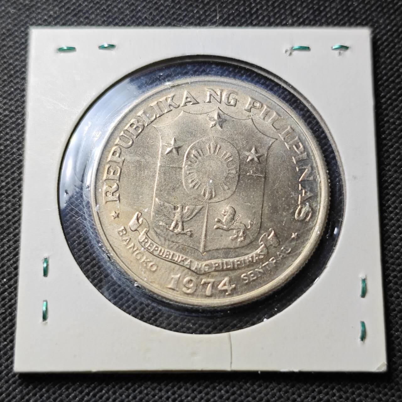 KK钱币收藏小铺  第356场  2月预留时间 周末发货  1974菲律宾1索尔 好品
