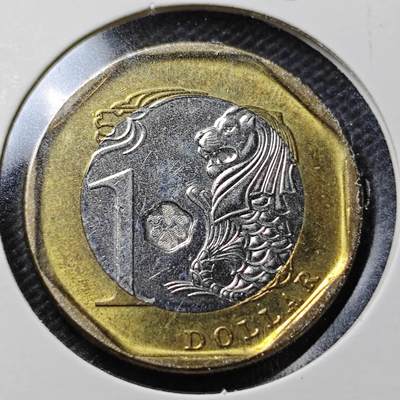 KK钱币收藏小铺  第356场  2月预留时间 周末发货 -  新加坡一元