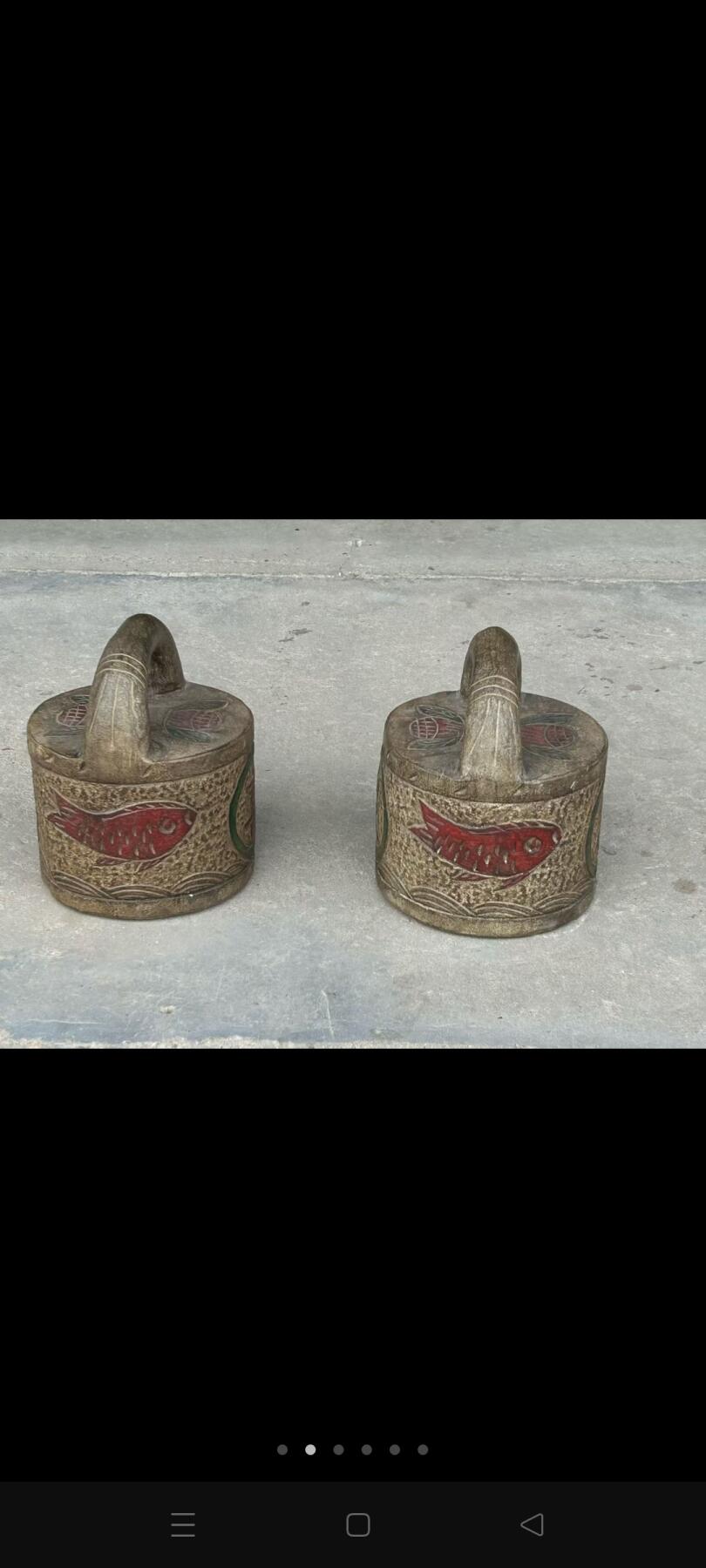 青石练功石，石权，尺寸如图，带字，全品