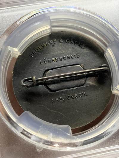 《竞宝斋》第430场 周日，周一，周二 3场连拍 （全场包邮） PCGS UNC 1934年德国 帝国 美属落榜生 集会挂章 加厚盒封装 非常少见的品种 细节见图