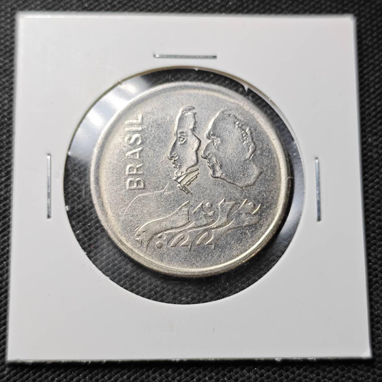 KK钱币收藏小铺  第356场  2月预留时间 周末发货  巴西1克鲁塞罗纪念币