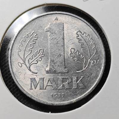 KK钱币收藏小铺  第356场  2月预留时间 周末发货 -  1977东德1马克