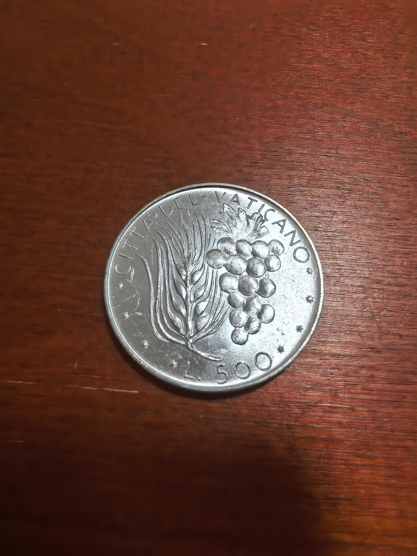 长老汇蛇年精选第六十五场拍卖 1974梵蒂冈500里拉银币，11克835银