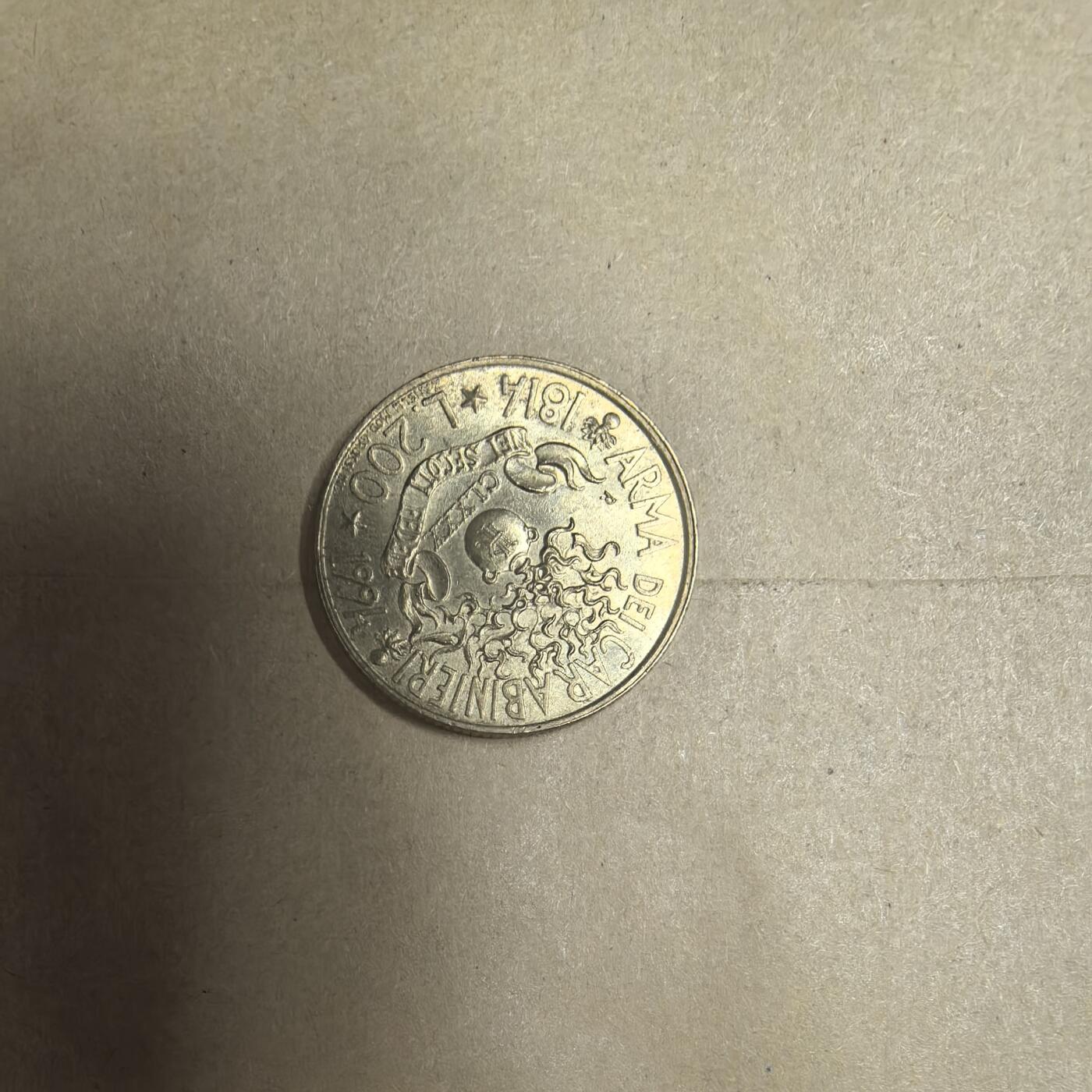 泡泡币外币第九场可代拍15038385335微信 意大利200里拉
