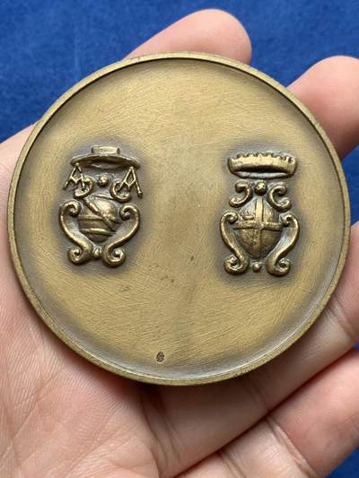 《竞宝斋》第430场 周日，周一，周二 3场连拍 （全场包邮） 意大利卢戈PAVAGLIONE铜章 88.4克 59.7mm