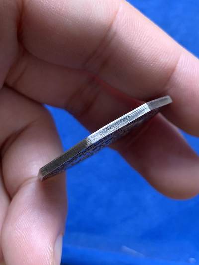 《竞宝斋》第430场 周日，周一，周二 3场连拍 （全场包邮） 法兰西银行八角银代币 丰饶角2银标 24.45克 36.2mm