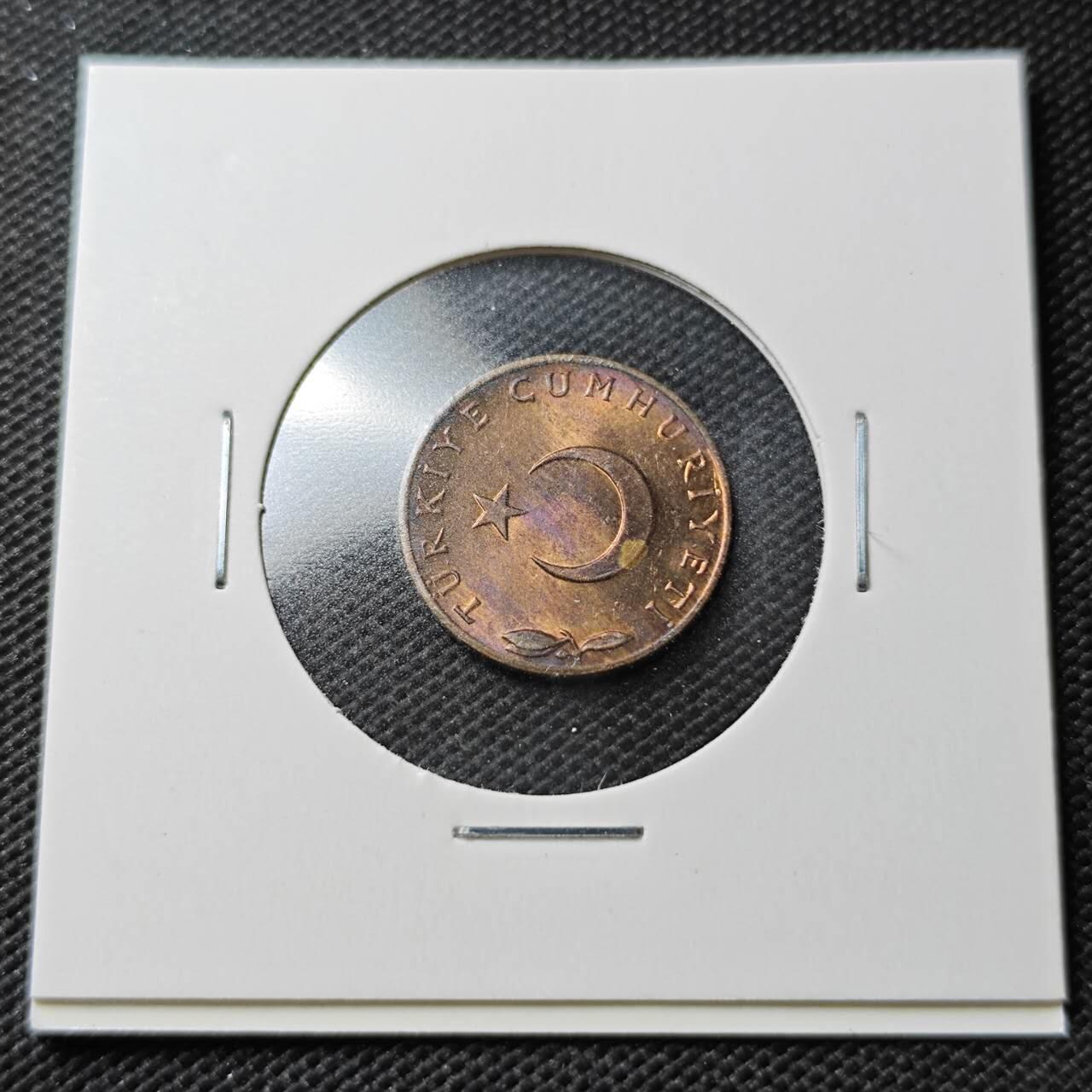 KK钱币收藏小铺  第356场  2月预留时间 周末发货  土耳其铜币 好品5库鲁