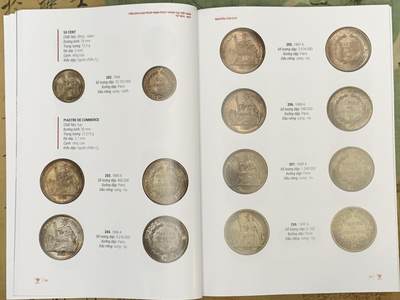 《竞宝斋》第430场 周日，周一，周二 3场连拍 （全场包邮） 越南最新发售的硬币类书籍，涵盖了法属印支至今所发行的金属流通币，铜板纸限量印刷，这本目录可用作工具书，也可收藏，细节见图。