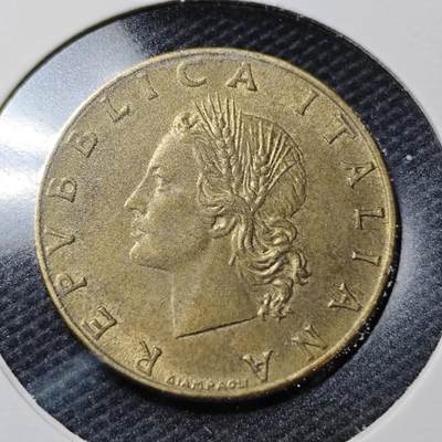 KK钱币收藏小铺  第356场  2月预留时间 周末发货 -  意大利20里拉铜币
