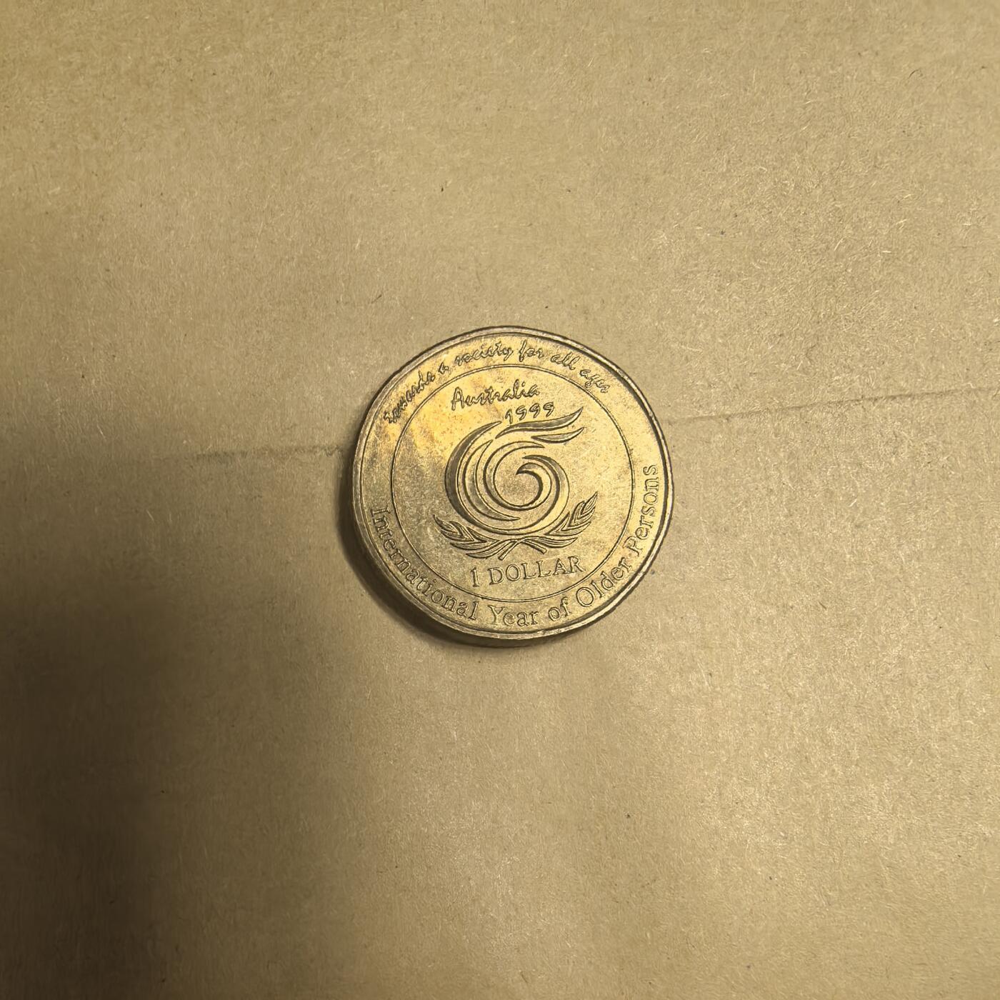 泡泡币外币第九场可代拍15038385335微信 1999年澳大利亚1元