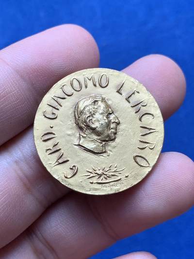 《竞宝斋》第430场 周日，周一，周二 3场连拍 （全场包邮） 贾科莫·莱尔卡罗纪念章 11克 29.6mm